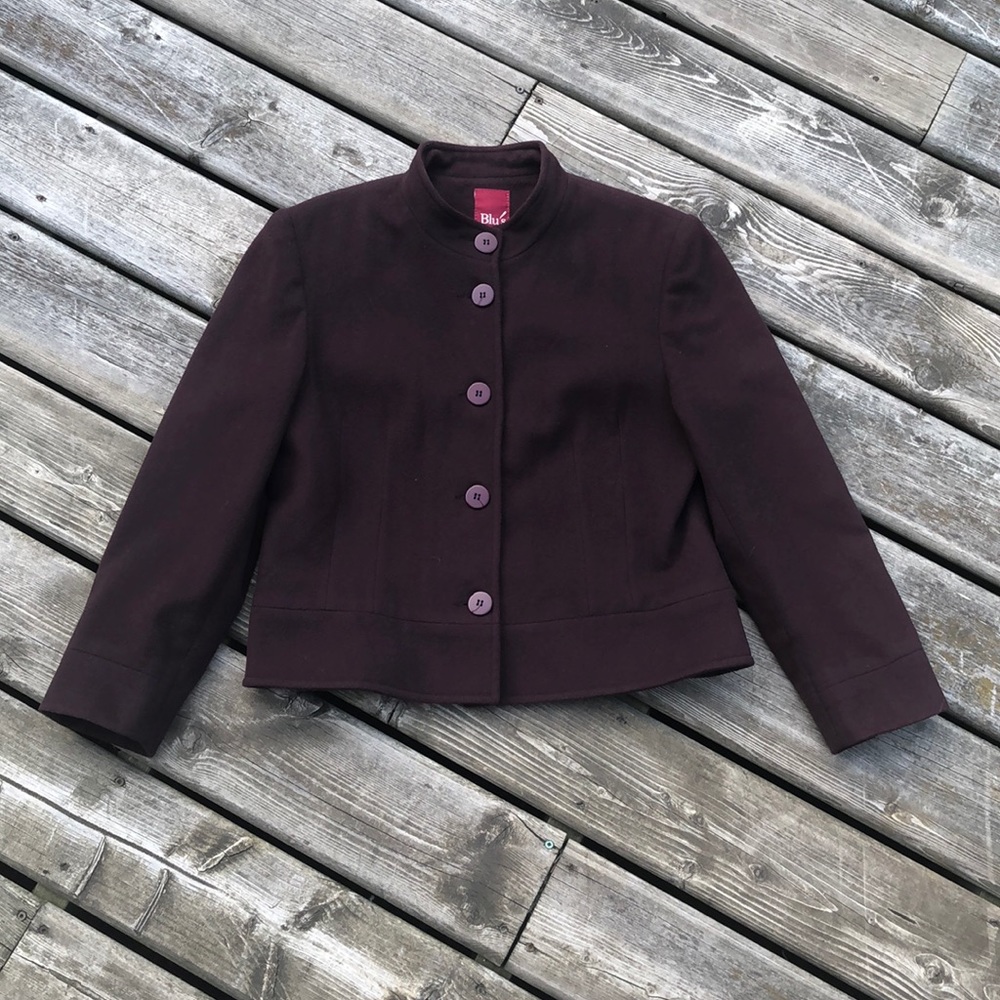 Blu’s Womens Wear Wool Blend Blazer jacket